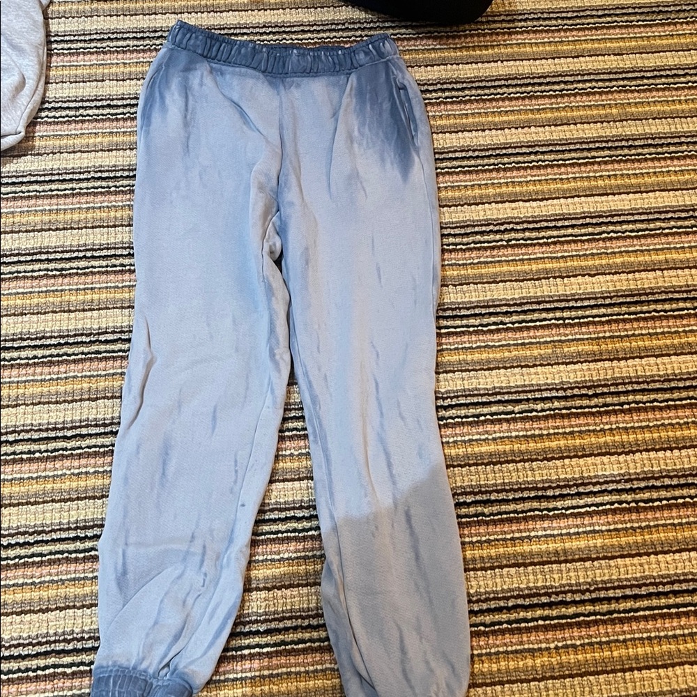 Blue sweatpants